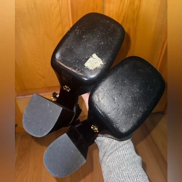 Versace Aevitas Single Platform Heels 38 - Picture 3 of 5